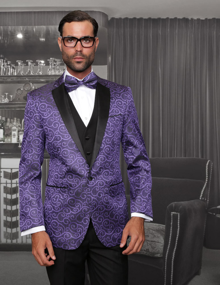 Purple Suspenders - Tuxedo & Suits: San Jose