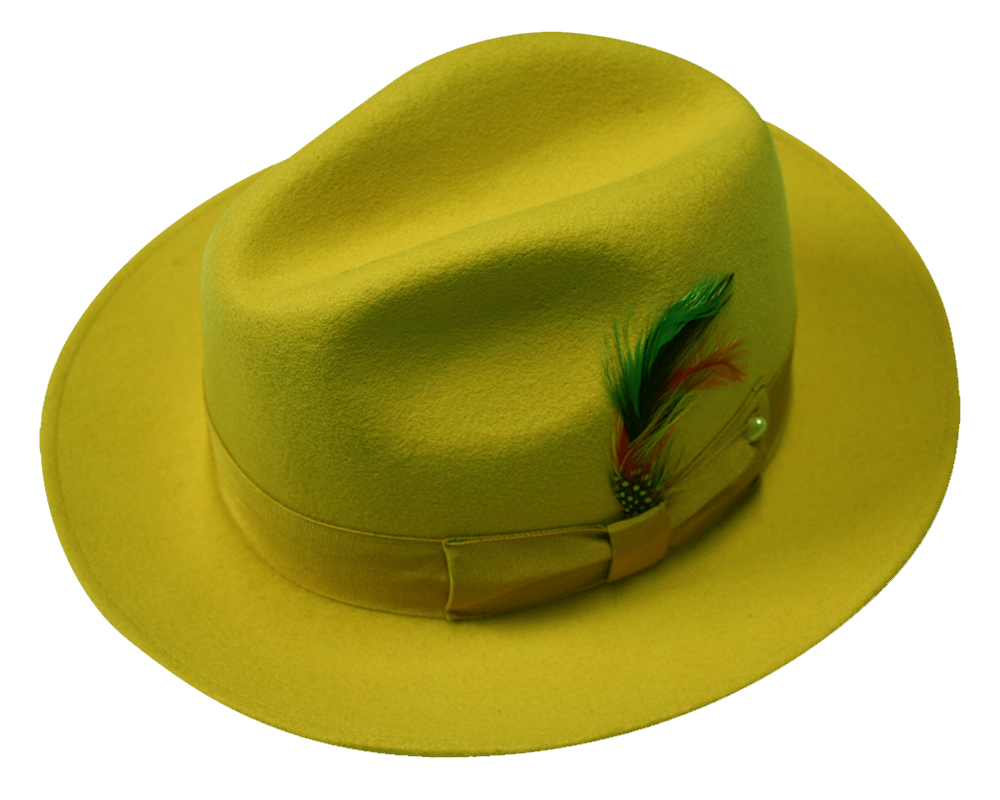 UNTOUCHABLE HAT-FEDORA-GOLD